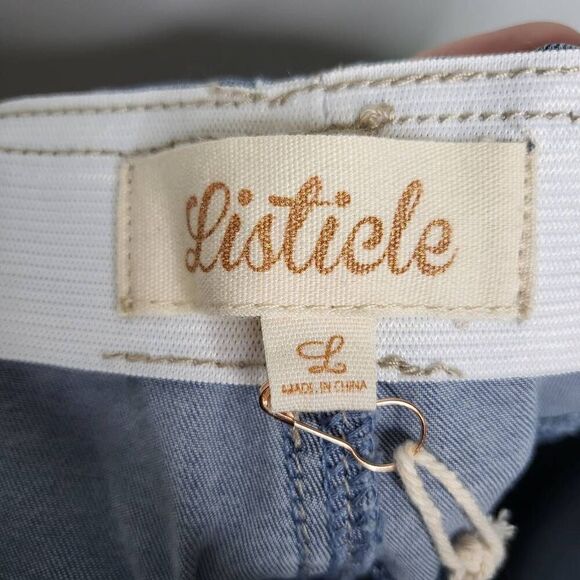 Listicle High Rise Flare Denim Jeggings Y2K Size Large - Picture 8 of 9